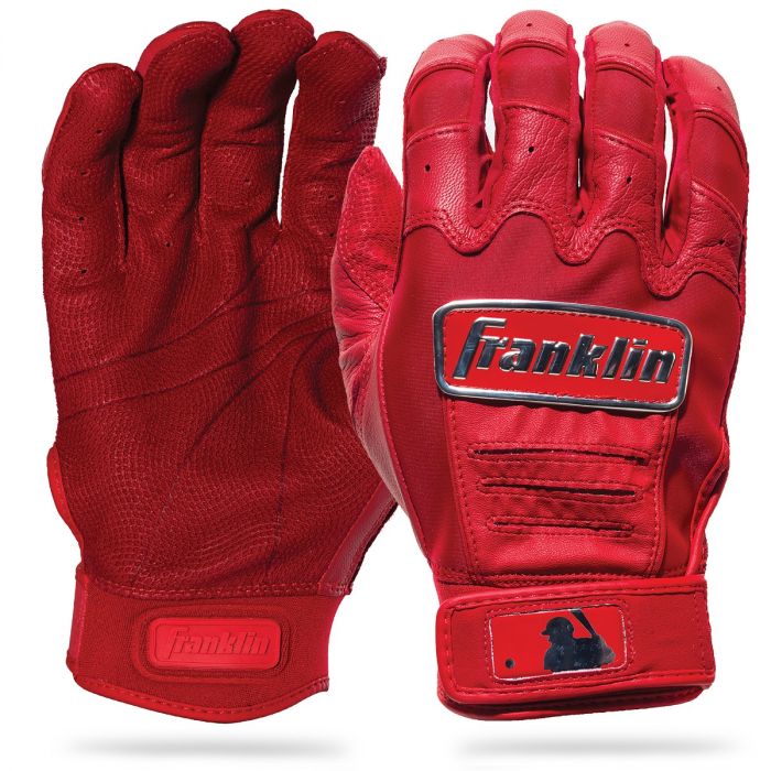 Franklin CFX Pro Chrome Batting Gloves - Adult - Red