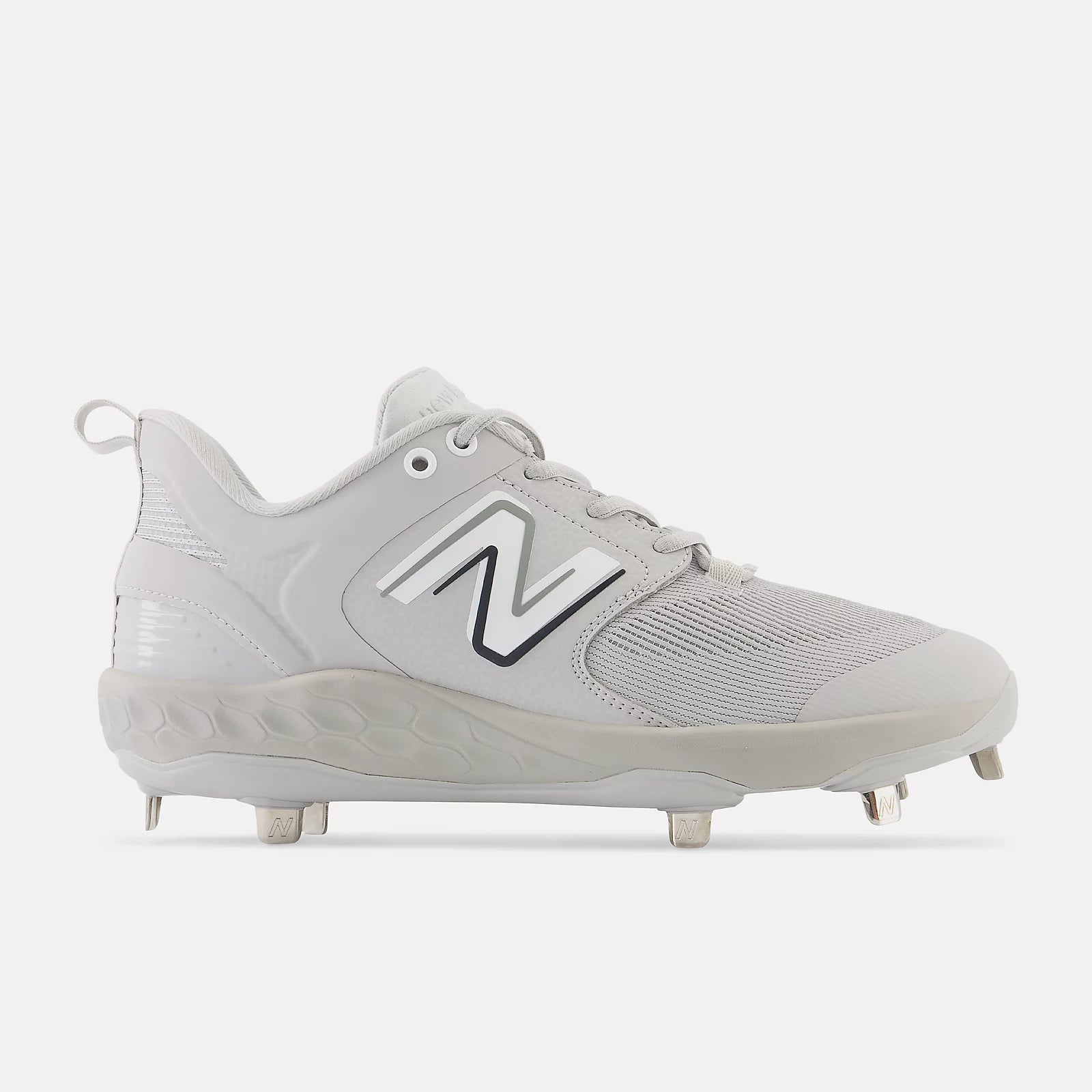 New Balance Grey/White L3000v6 Metal Spikes