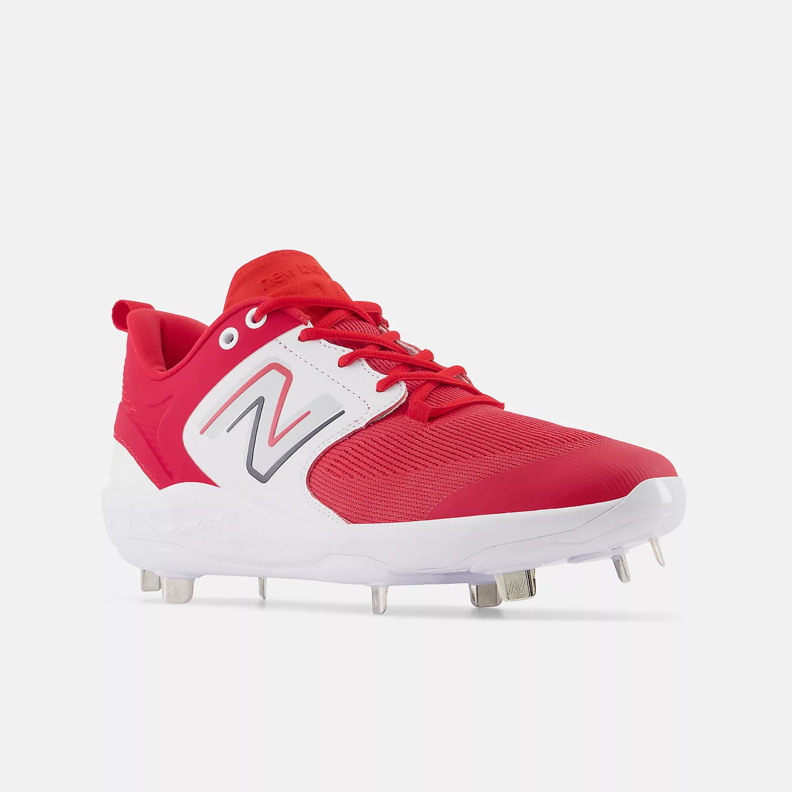 New Balance Red/White L3000v6 Metal Spikes