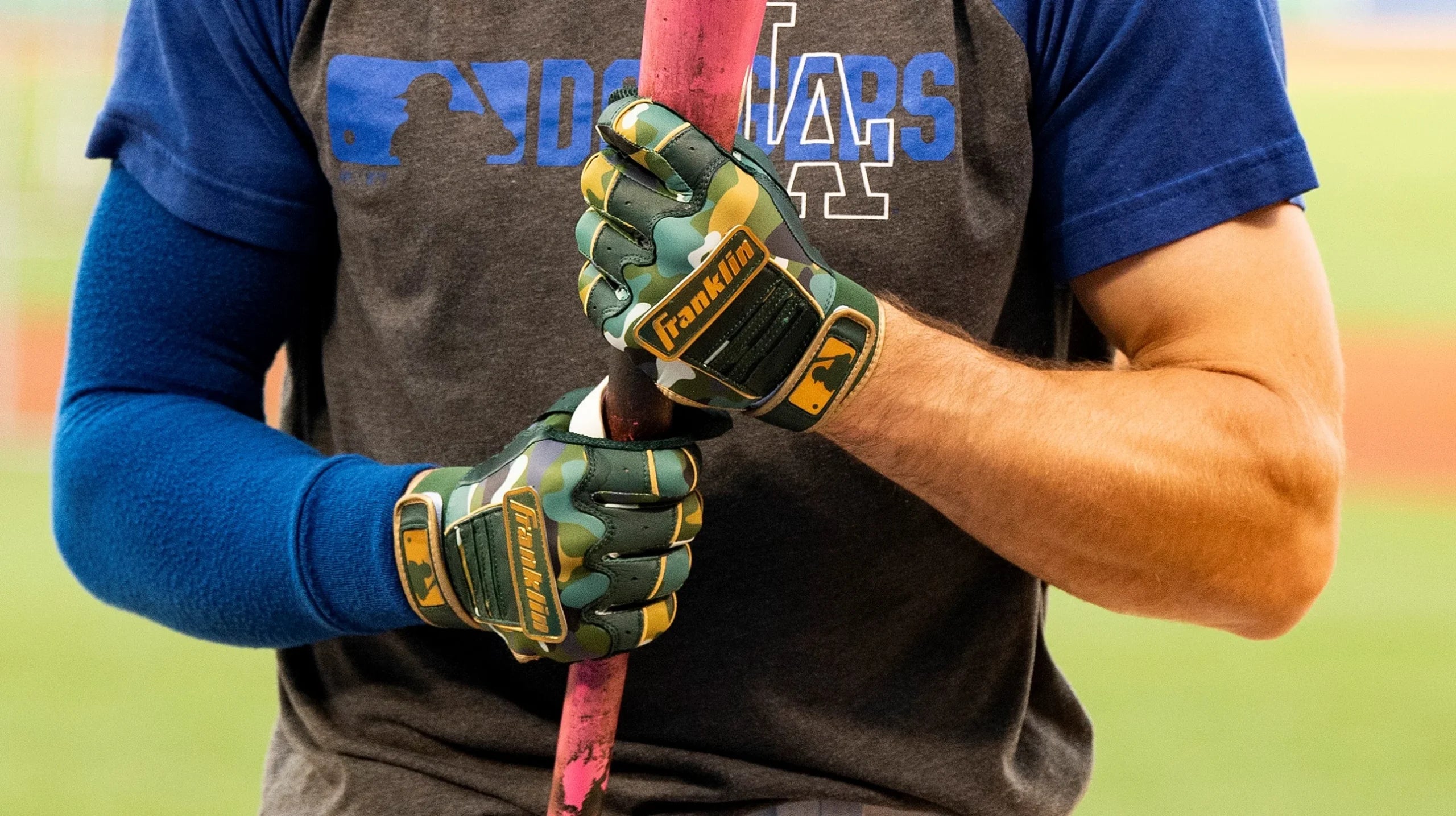 Franklin Memorial Day Camo CFX Batting Gloves