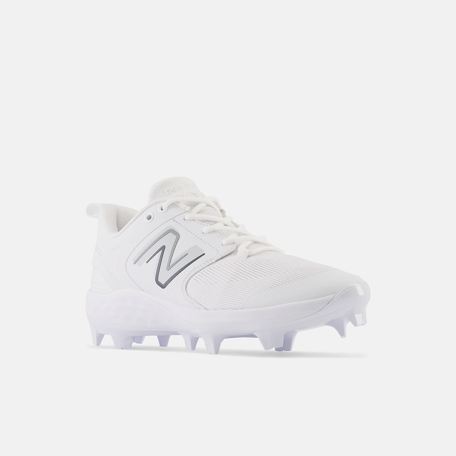 New Balance White PL3000v6 Molded Cleats