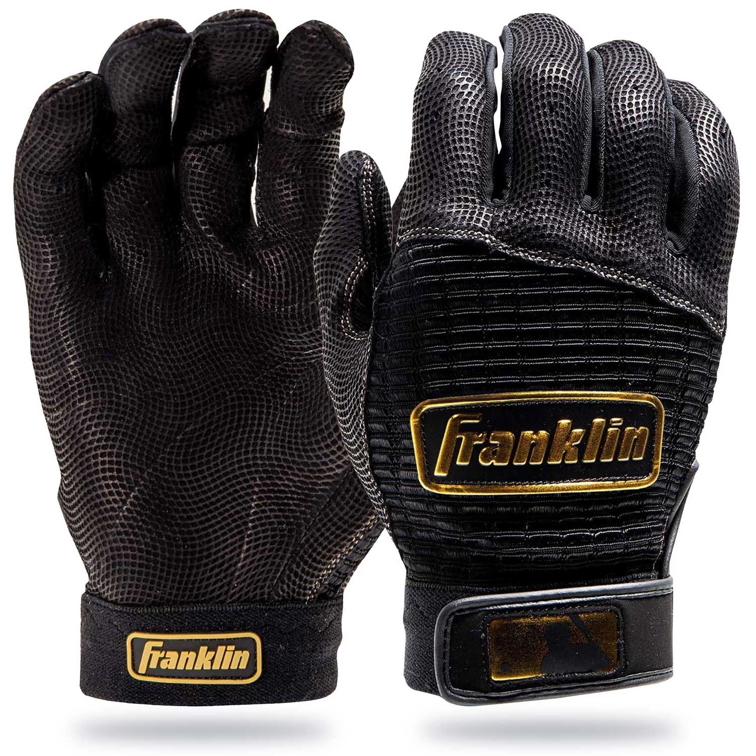 Franklin Pro Classic Batting Gloves - Adult - Black/Gold