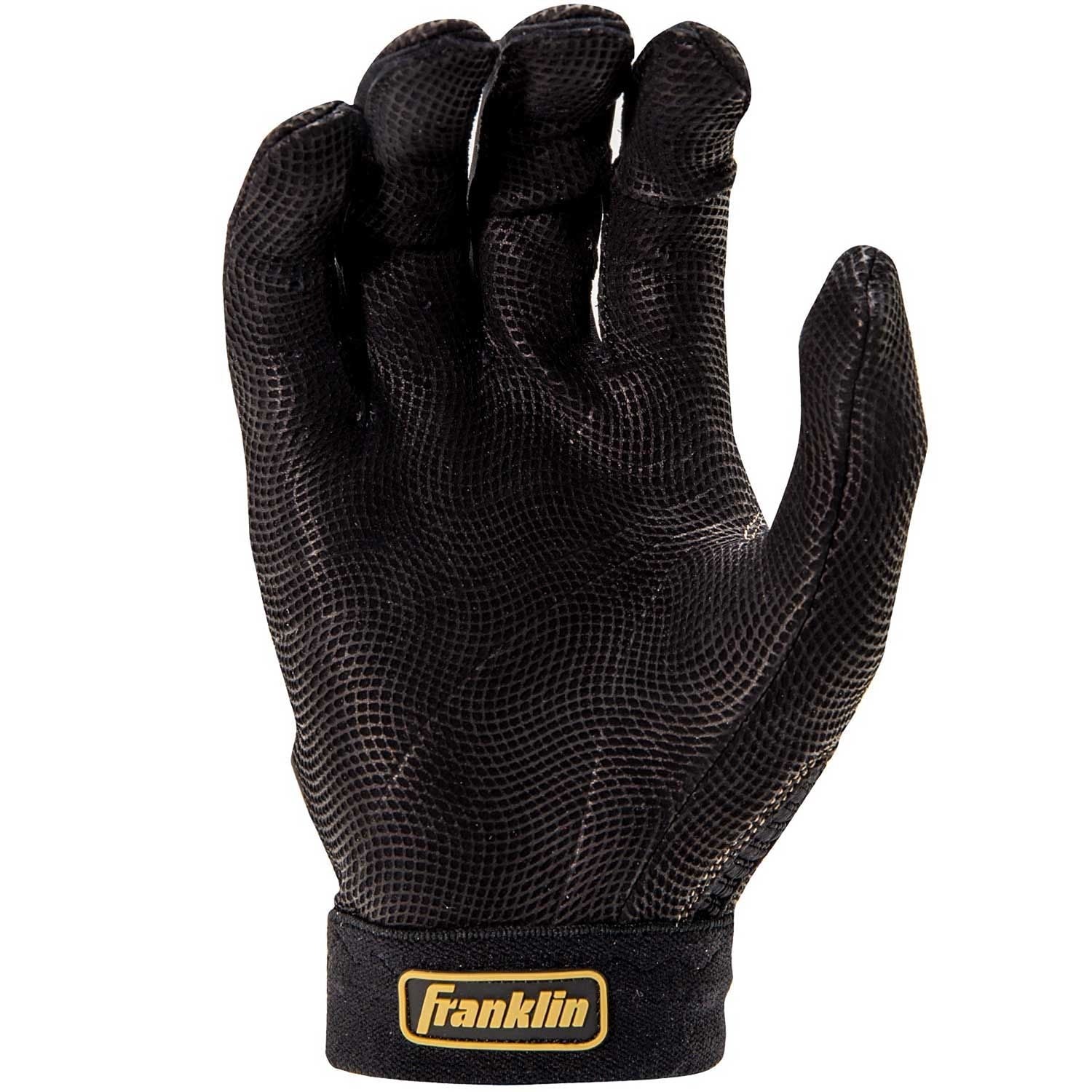 Franklin Pro Classic Batting Gloves - Adult - Black/Gold