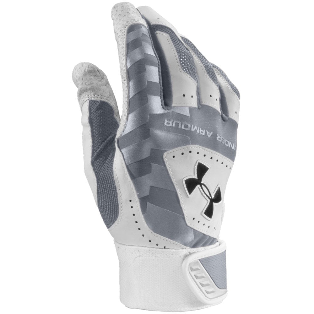 Under Armour Adult Yard Batting Gloves - Grey/White