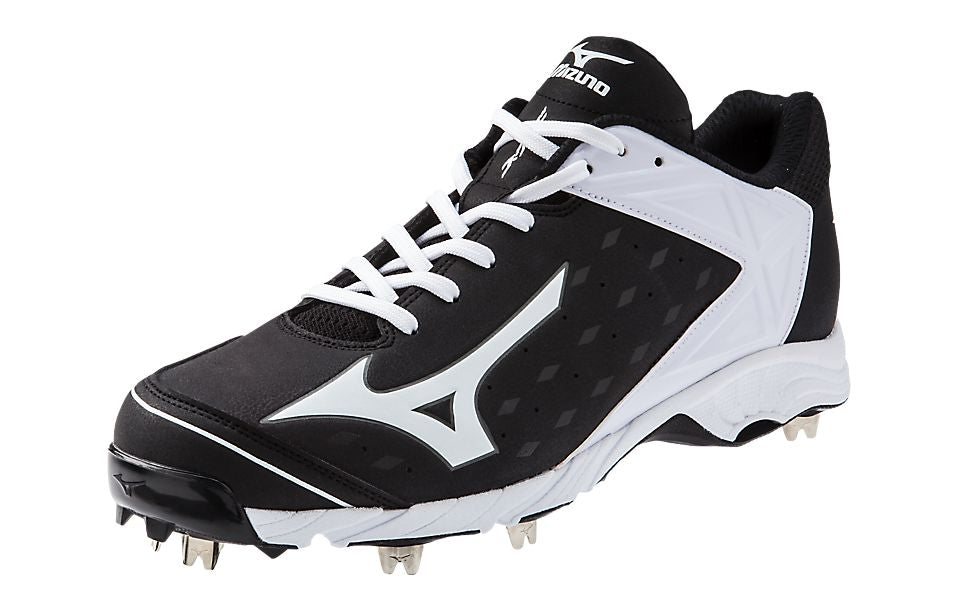 Mizuno 9 Spike Advanced Swagger 2 Low Baseball Spikes - Black/White