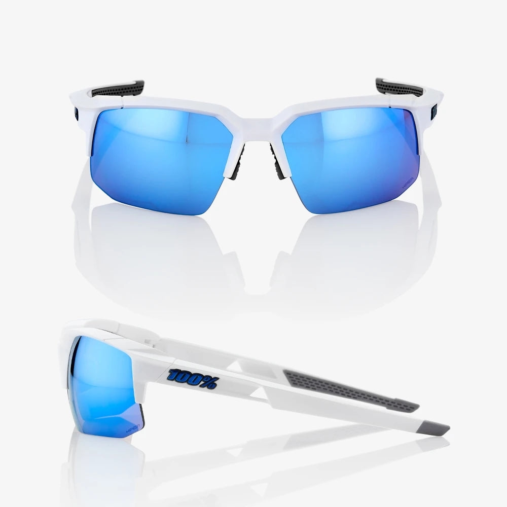 100% - SpeedCoupe - Matte White/HiPER Blue Multilayer (61031-000-75)