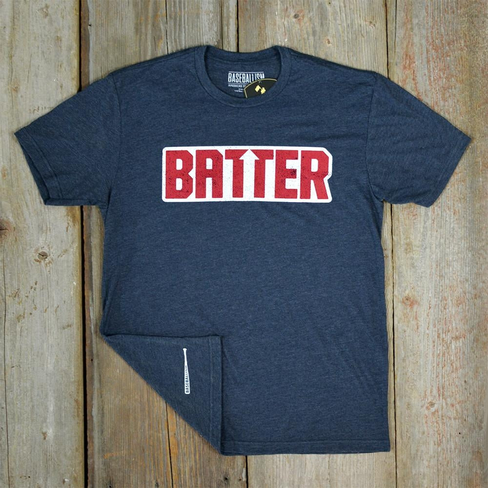 Baseballism Batter Up Navy T-Shirt (Men's)