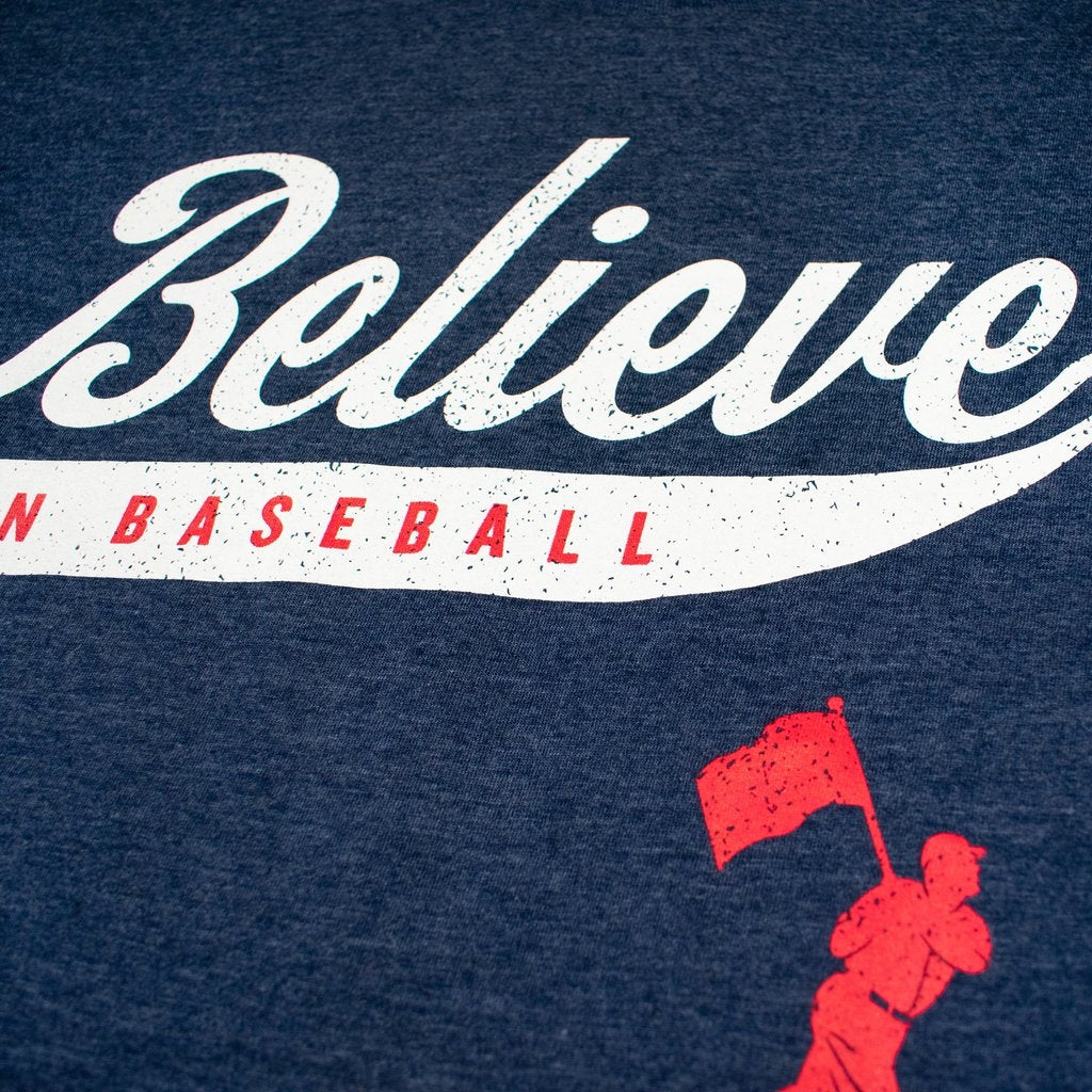 Baseballism - Believe in Baseball Navy T-Shirt (Men's)
