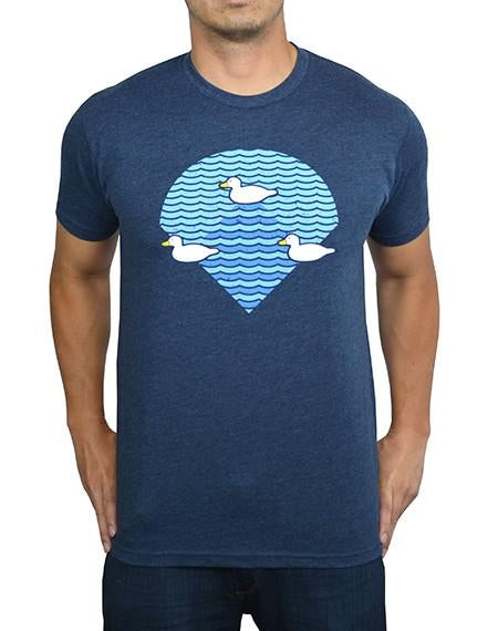 Baseballism Ducks Navy T-Shirt (Men's)