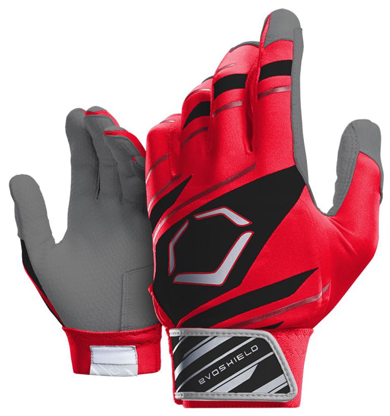 EvoShield Protective Batting Glove 2.0. Adult Speed Stripe Red Black