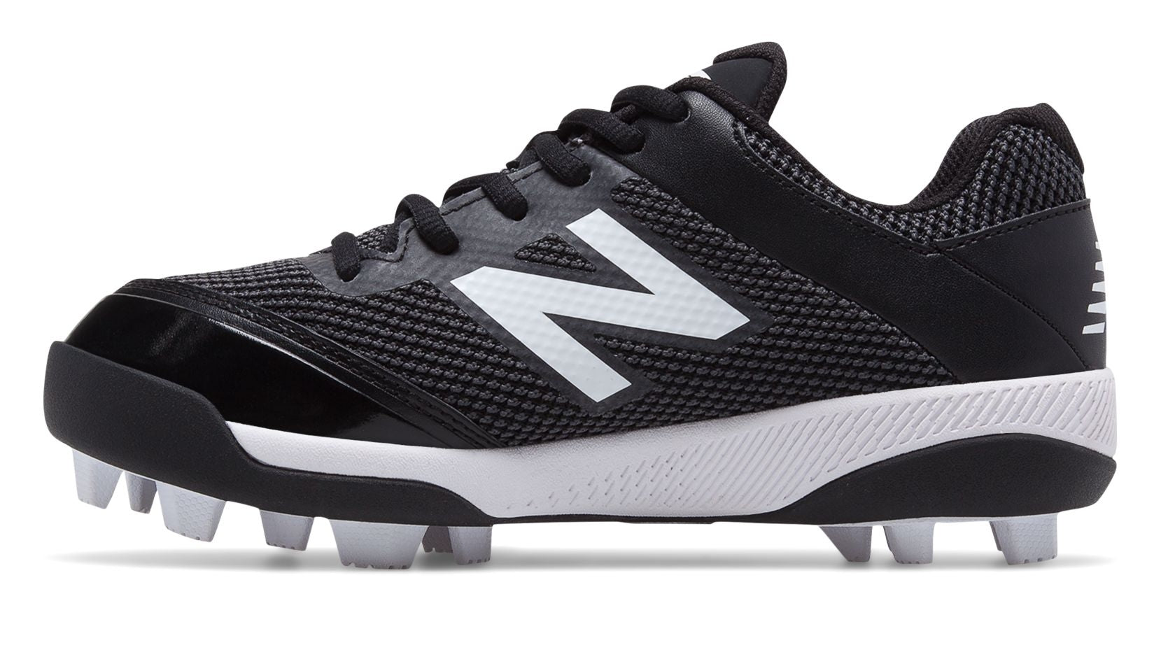 New Balance - Black/White Junior Low Rubber Baseball Cleats (J4040BK4)