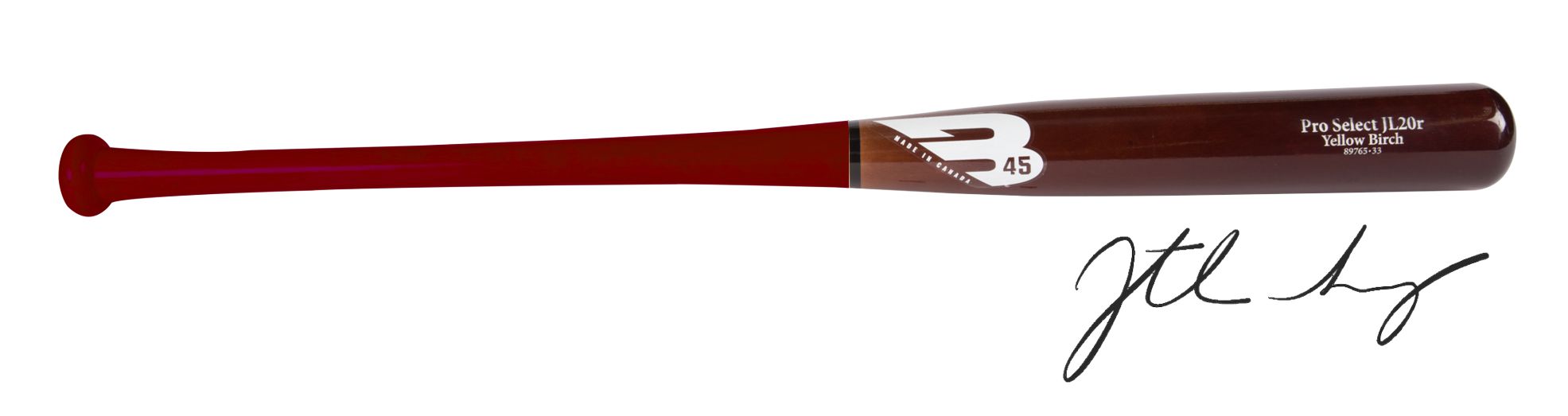 B45 - JL20r Pro Select Stock - Yellow Birch Wood Bat