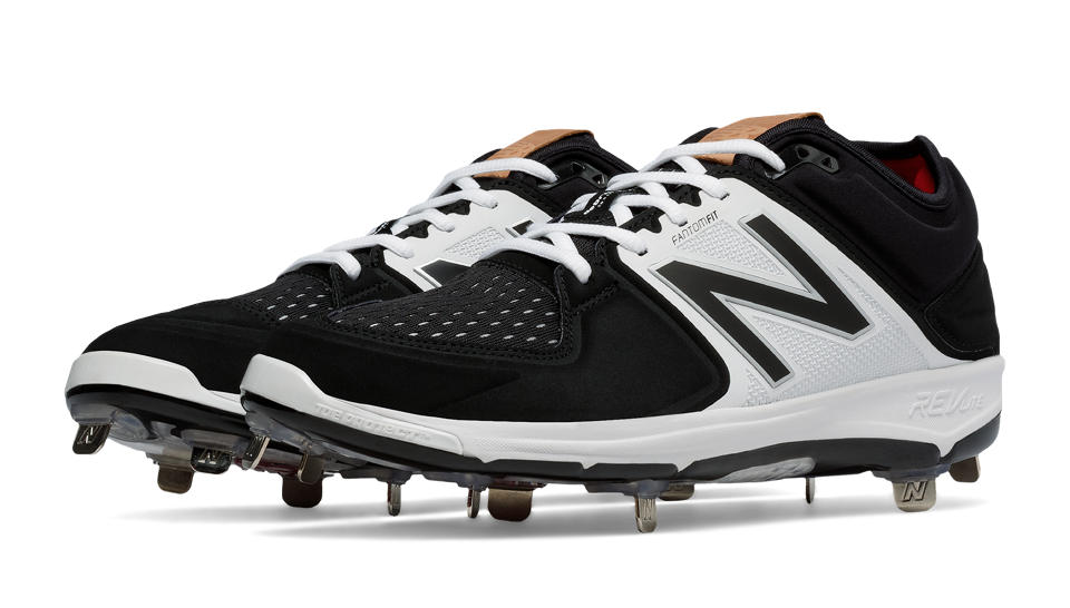 New Balance - Black/White Low-Cut 3000v3 Metal Spikes (L3000BK3)
