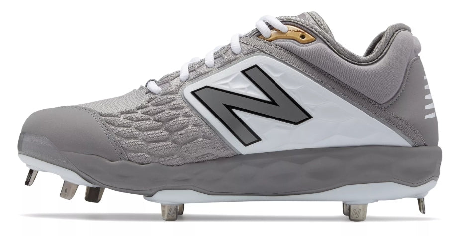 New Balance - Grey/White Low-Cut L3000v4 Metal Spikes (L3000GW4)