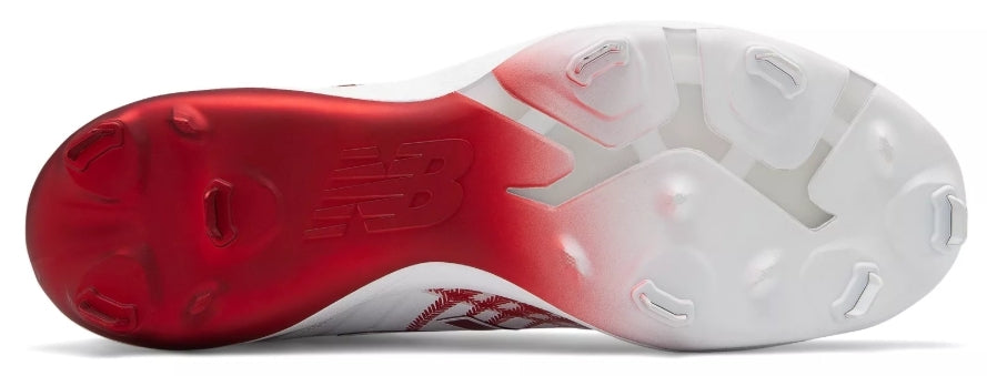 New Balance - White/Red Hero 4040v5 Metal Spikes (L4040AS5)