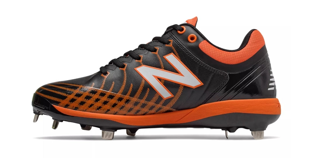 New Balance 4040v5 Metal Spikes - Black/Orange (L4040BO5)