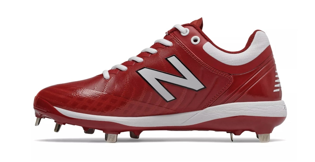 New Balance 4040v5 Metal Spikes - Cardinal/White (L4040MW5)