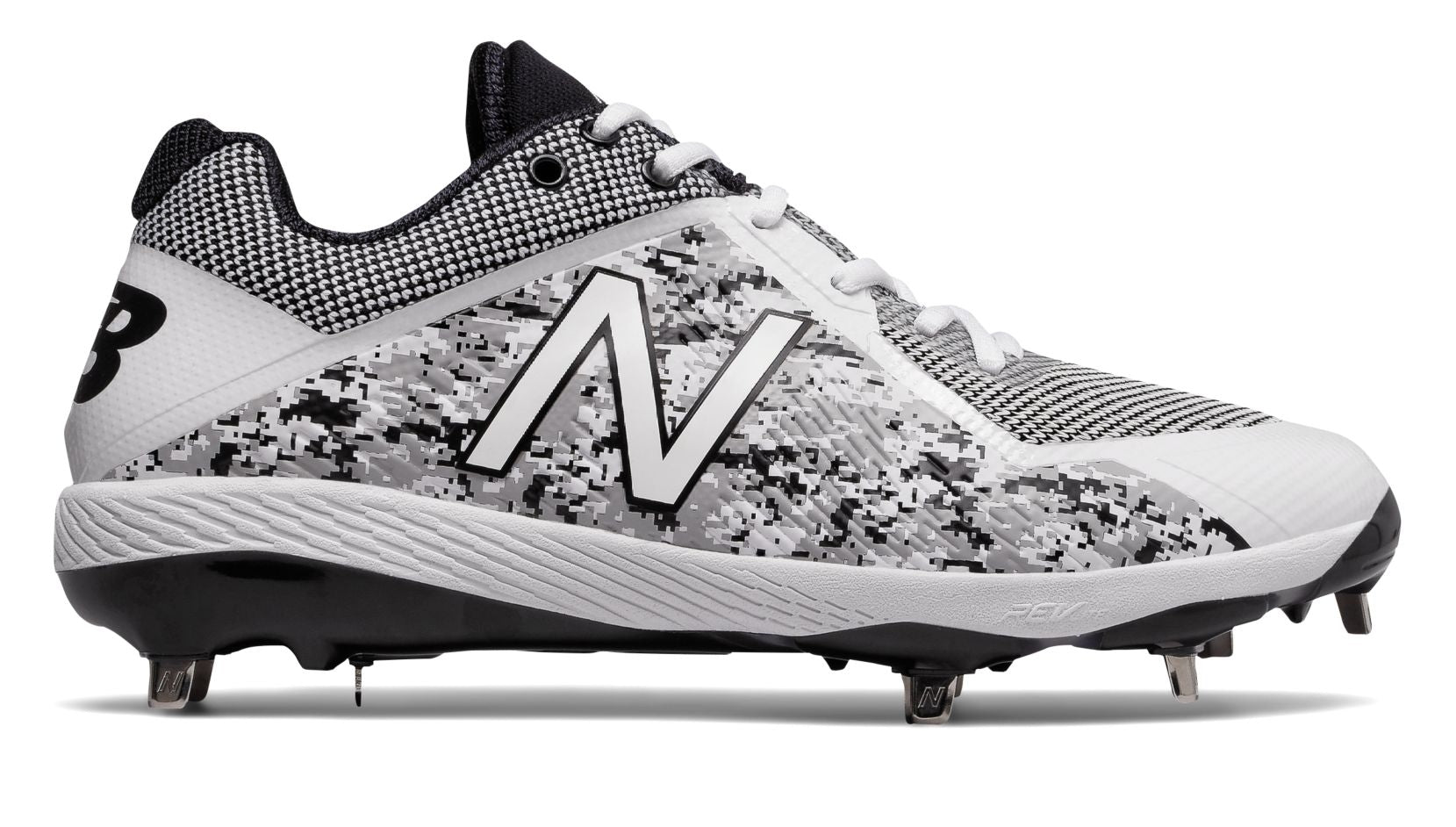 New Balance - White/Black Camo 4040v4 Baseball Spikes (L4040PW4)