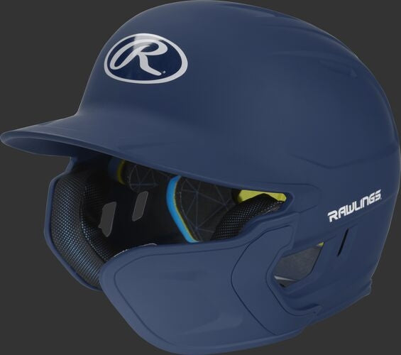 Rawlings Mach Batting Helmet W/ EXT Flap - Navy (MACHEXTR)