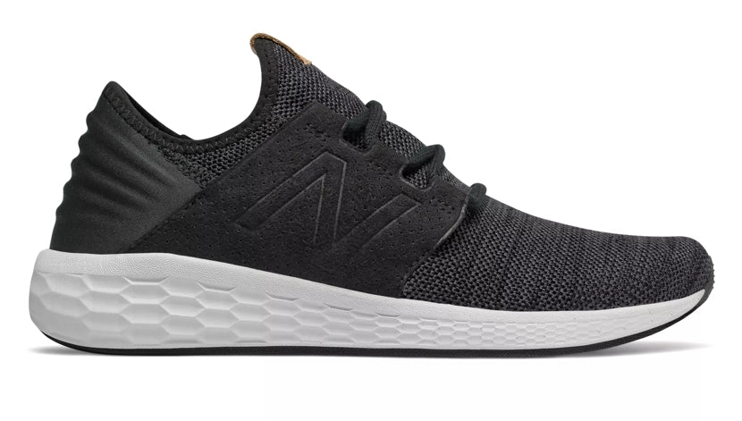 New Balance - Men's Black/Magnet Fresh Foam Cruz v2 Knit (MCRUZKB2)