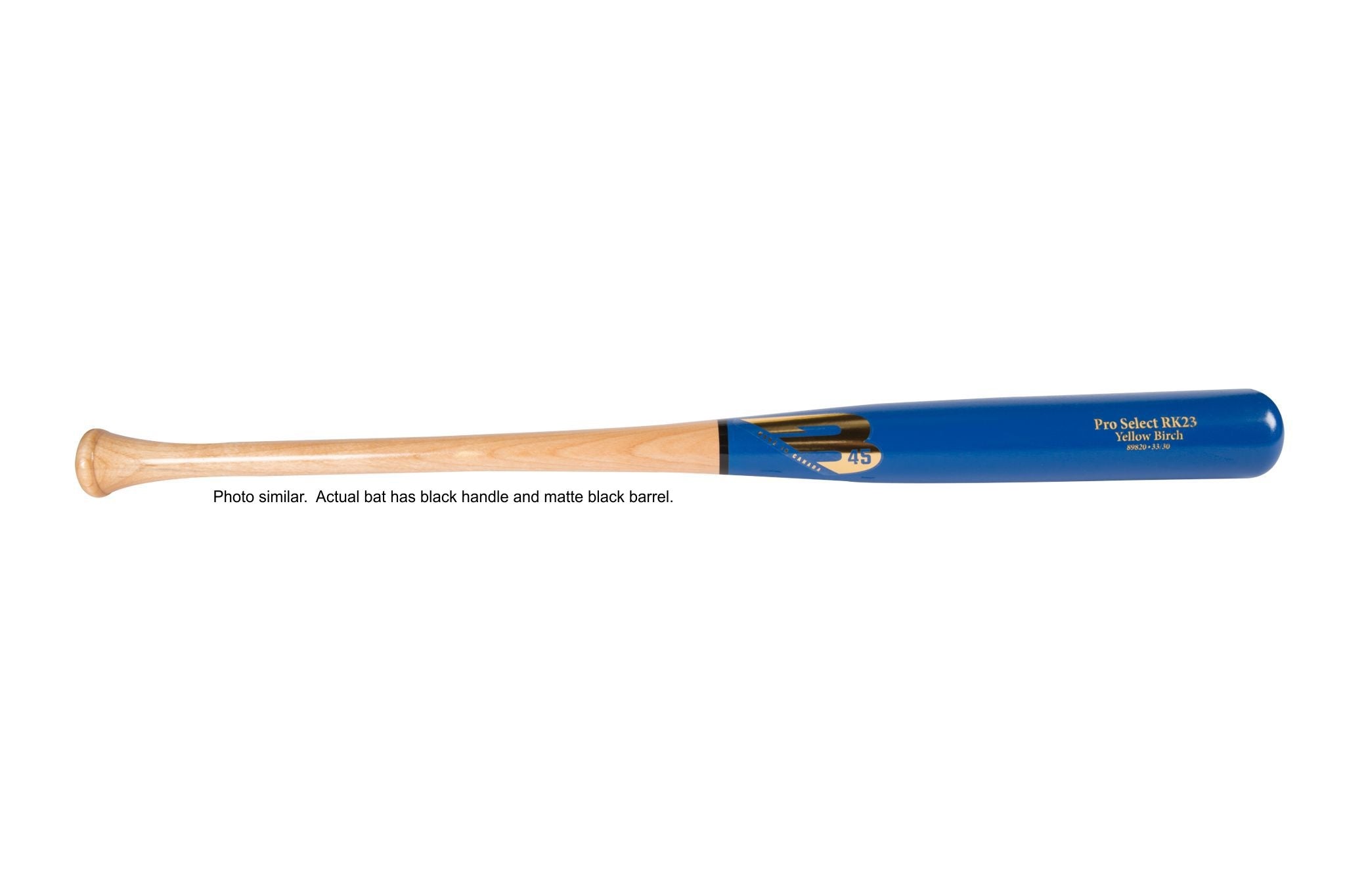 B45 - RK23 Pro Select Stock - Yellow Birch Wood Bat
