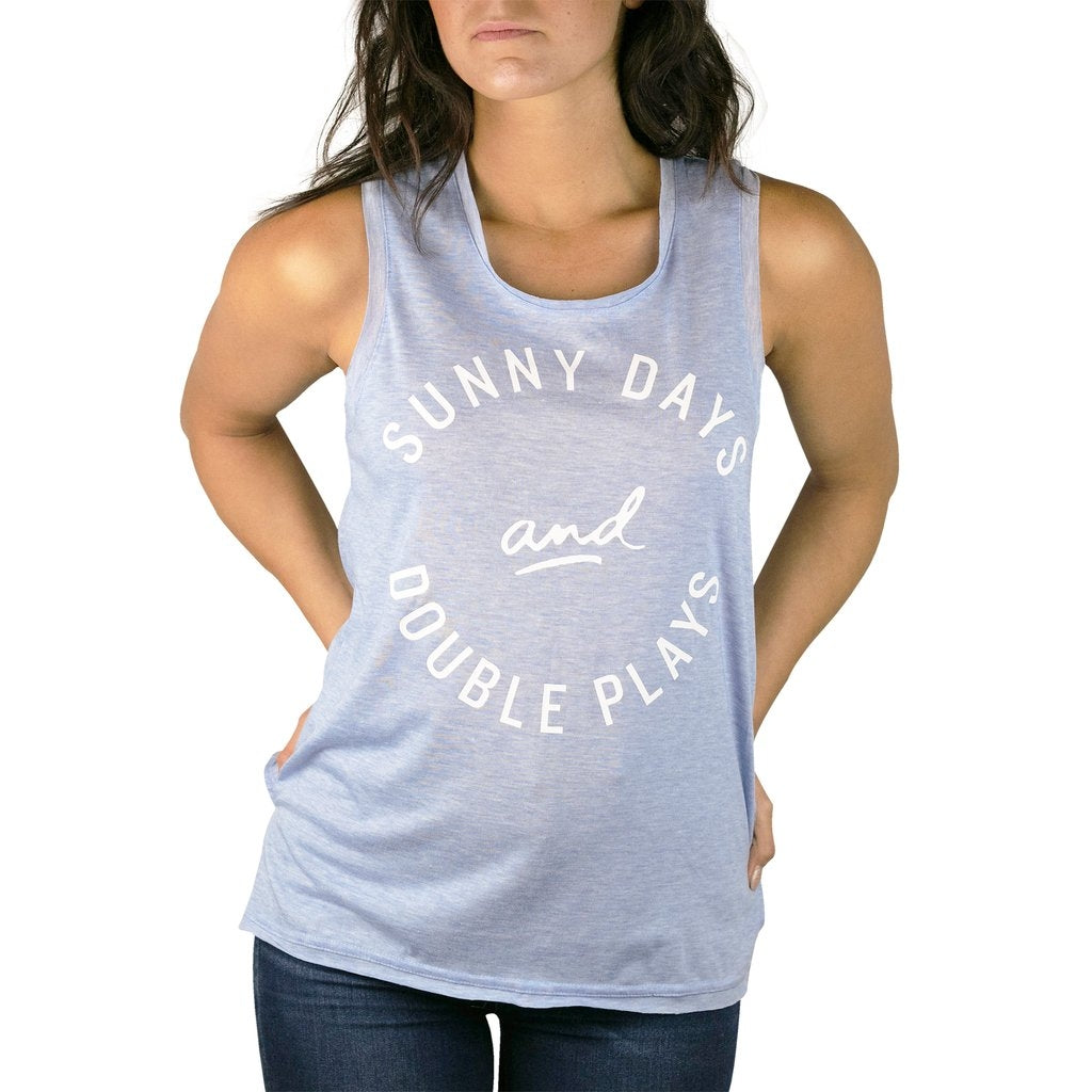 Baseballism - Sunny Days and Double Plays - Aya Tank (Women's)