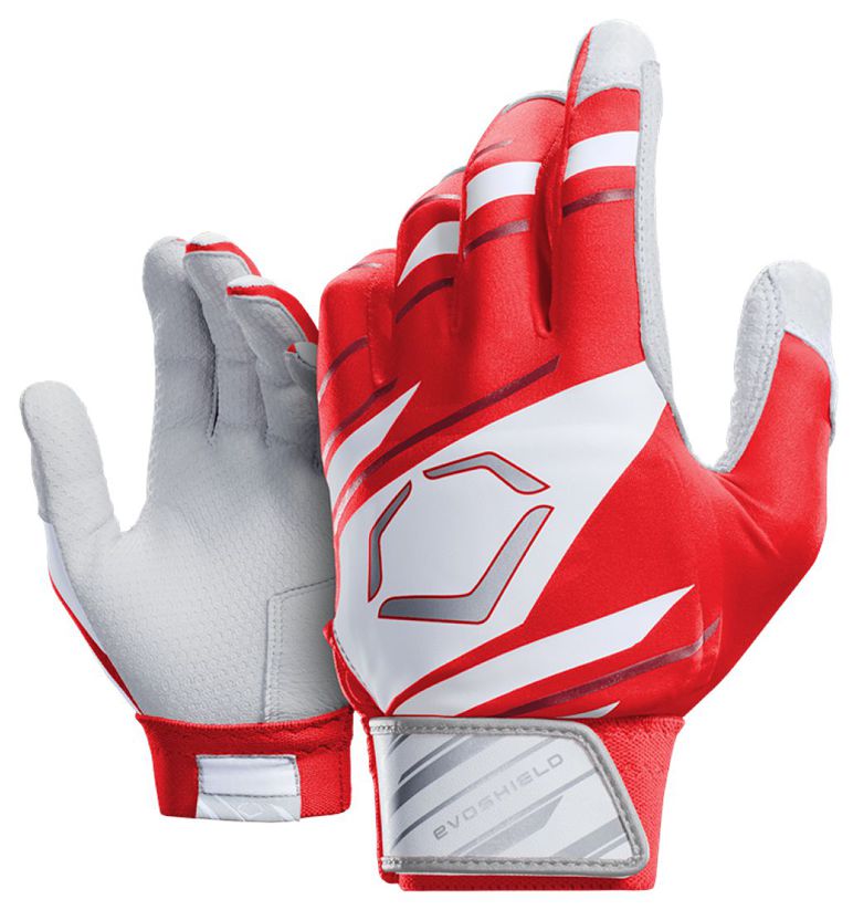 EvoShield Protective Batting Glove 2.0. - Adult - Speed Stripe Red/White