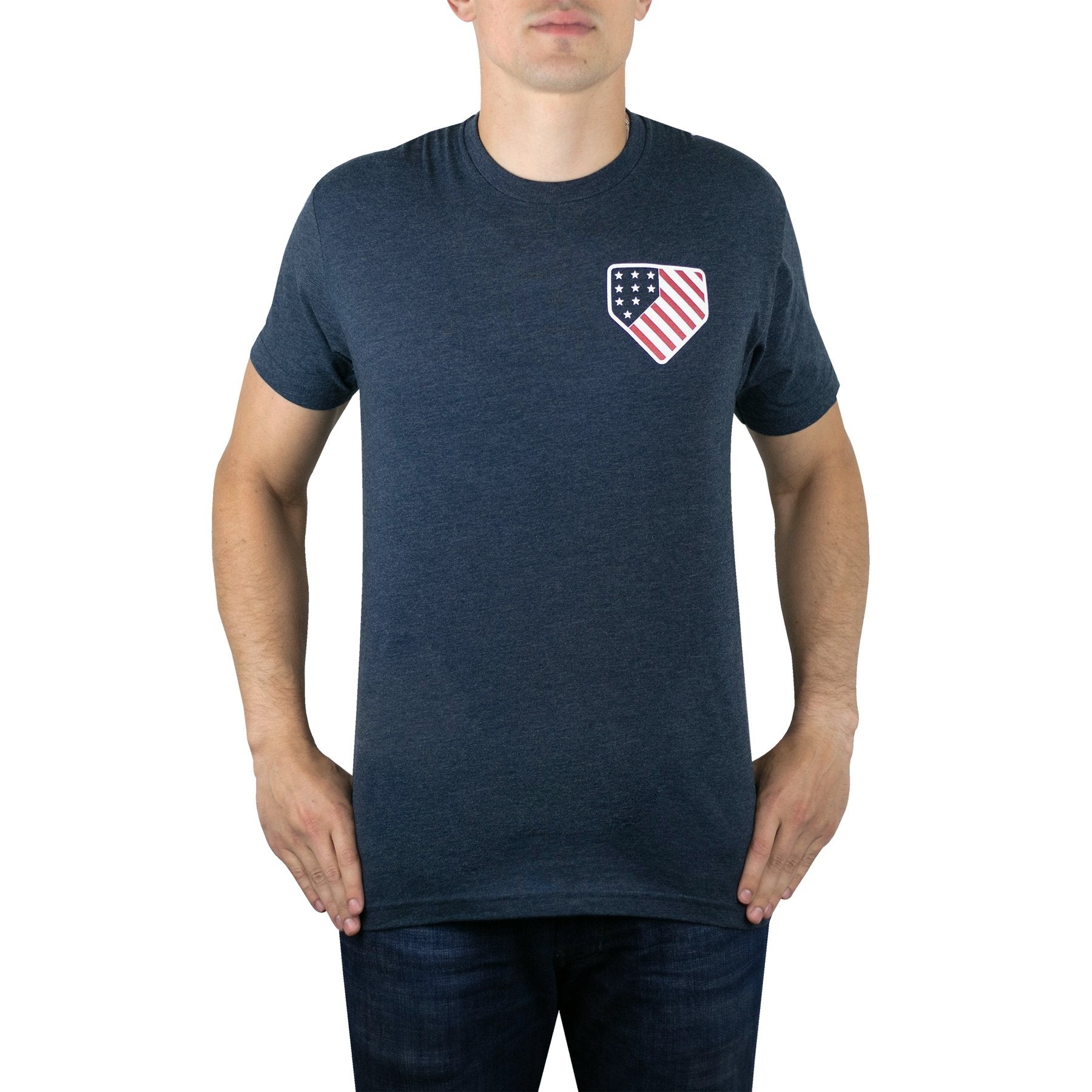 Baseballism - Home Team - Red, White and Blue T-Shirt (Men's)