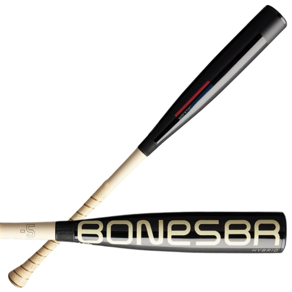 2025 Warstic Bonesaber Hybrid Balck Cobra Edition -5 USA Baseball Bat: MBBSH25UBBBK5