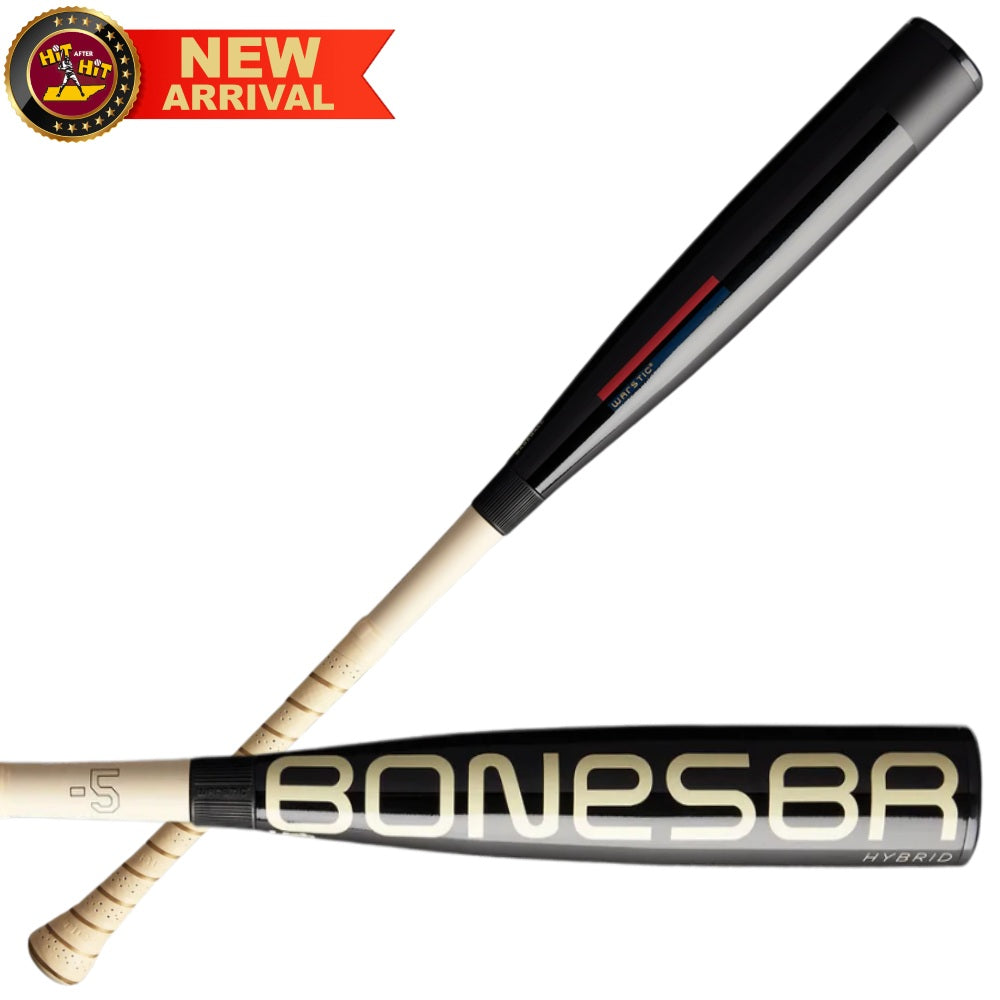 2025 Warstic Bonesaber Hybrid Balck Cobra Edition -5 USA Baseball Bat: MBBSH25UBBBK5