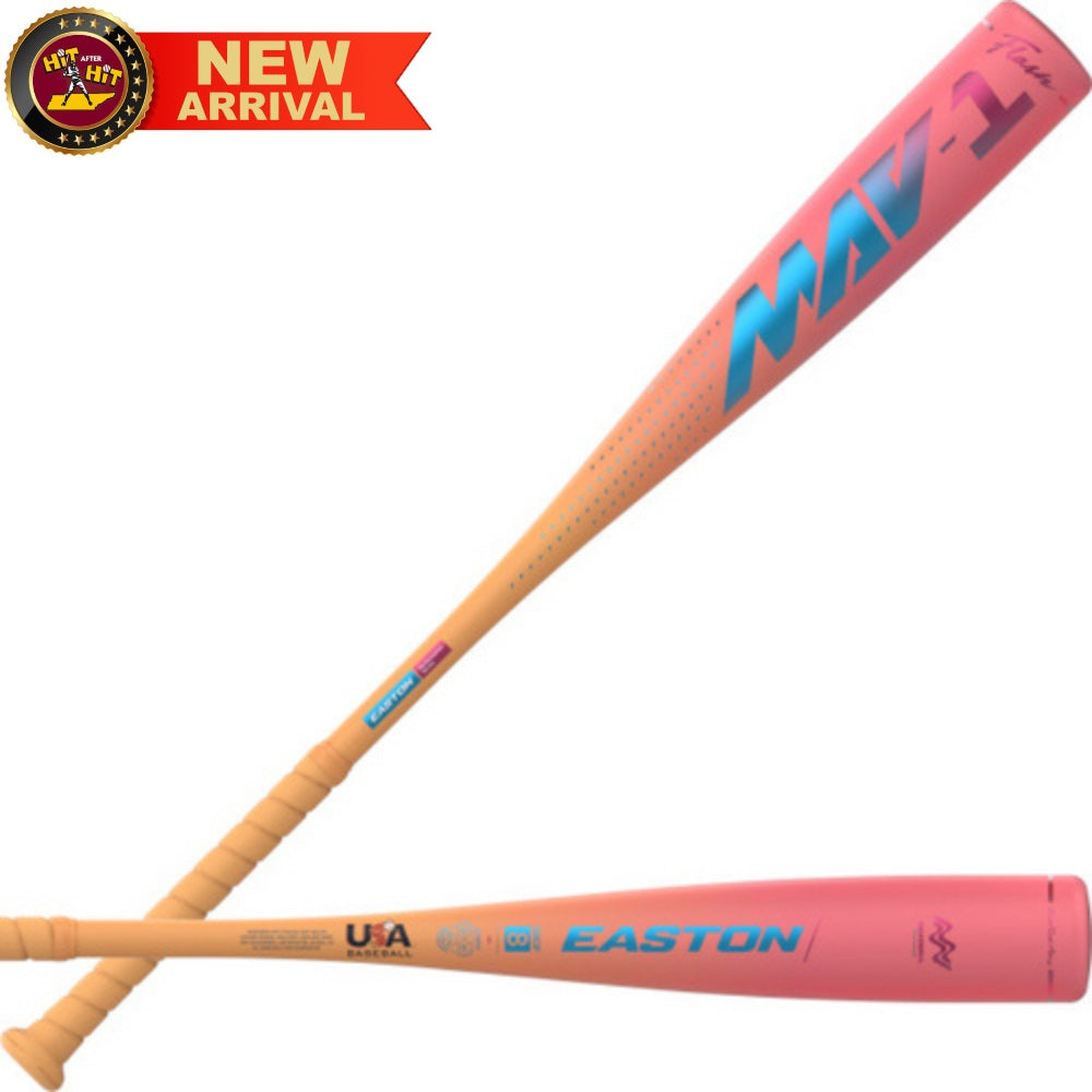 2026 Easton (-8) Mav1 Flash USA Baseball Bat One-Piece Alloy: EUS6M1F8