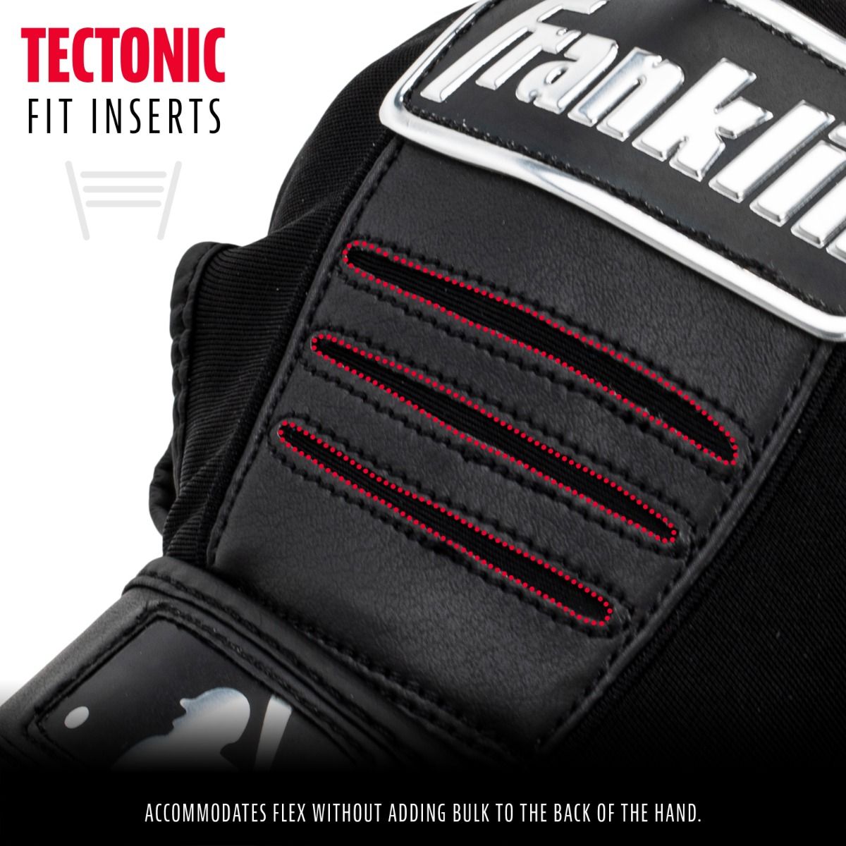 Franklin CFX® Pro Chrome Youth Batting Gloves: Black