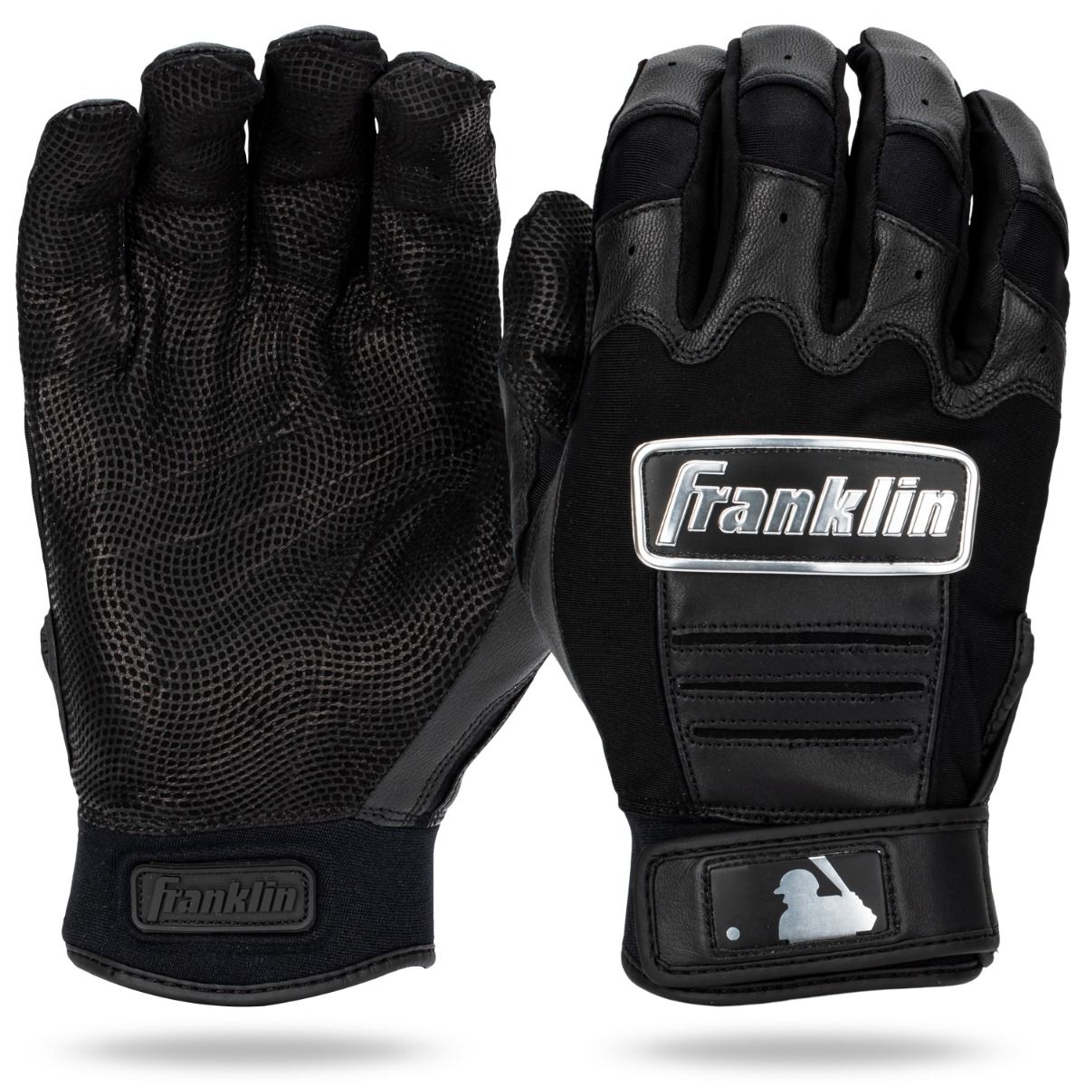 Franklin CFX® Pro Chrome Youth Batting Gloves: Black