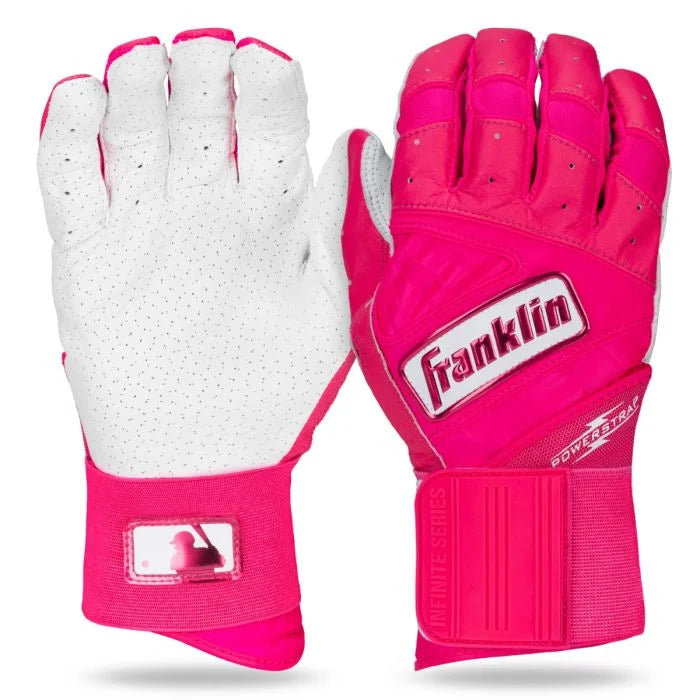 Franklin Infinite Hi-Lite Powerstrap™ Batting Gloves: Pink