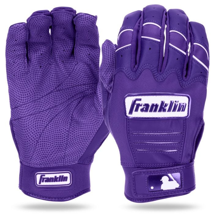 FRANKLIN CFX PRO HI-LITE ADULT BATTING GLOVES: PURPLE