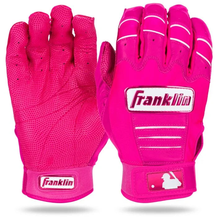 FRANKLIN CFX PRO HI-LITE ADULT BATTING GLOVES: PINK