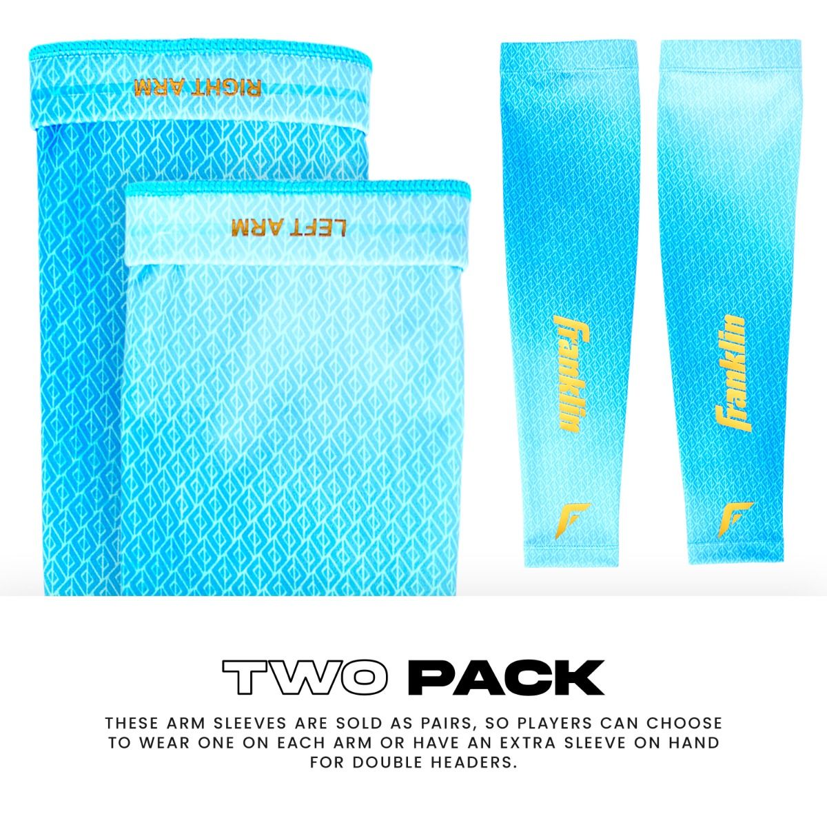 Franklin Carolina Blue Baseball Arm Sleeve