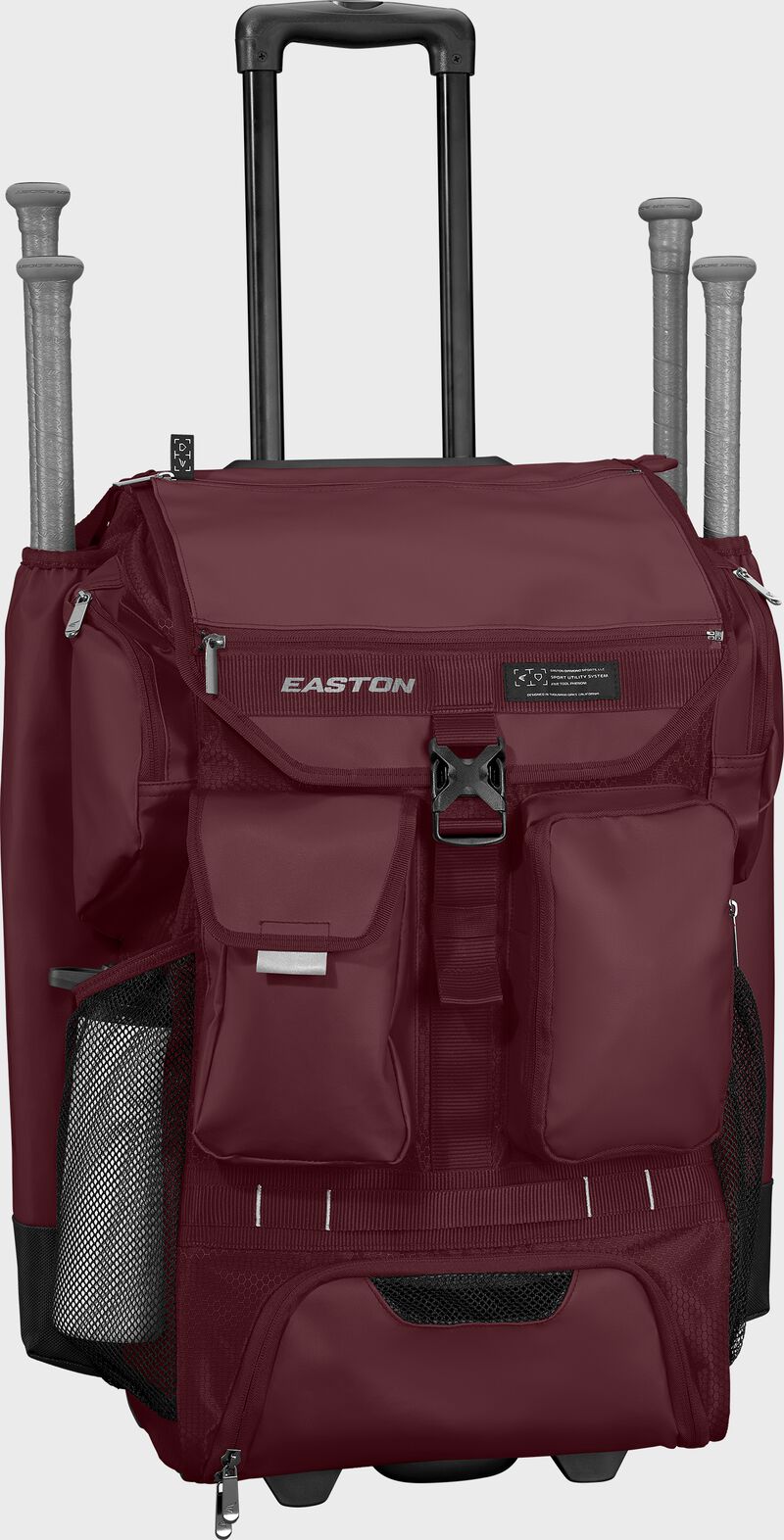 Easton 5-Tool Phenom Maroon Wheeled Bag: 5TPHENOMWB