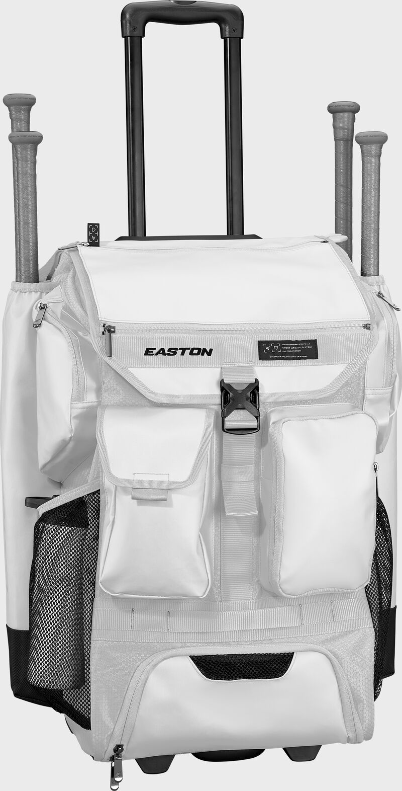 Easton 5-Tool Phenom White Wheeled Bag: 5TPHENOMWB