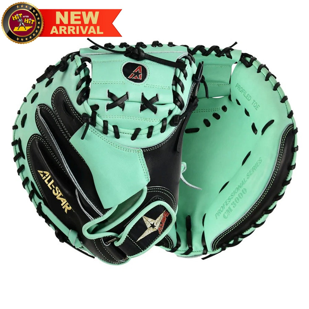 All Star LIMITED 34" PRO-ELITE® CATCHER'S MITT: BLACK/MINT