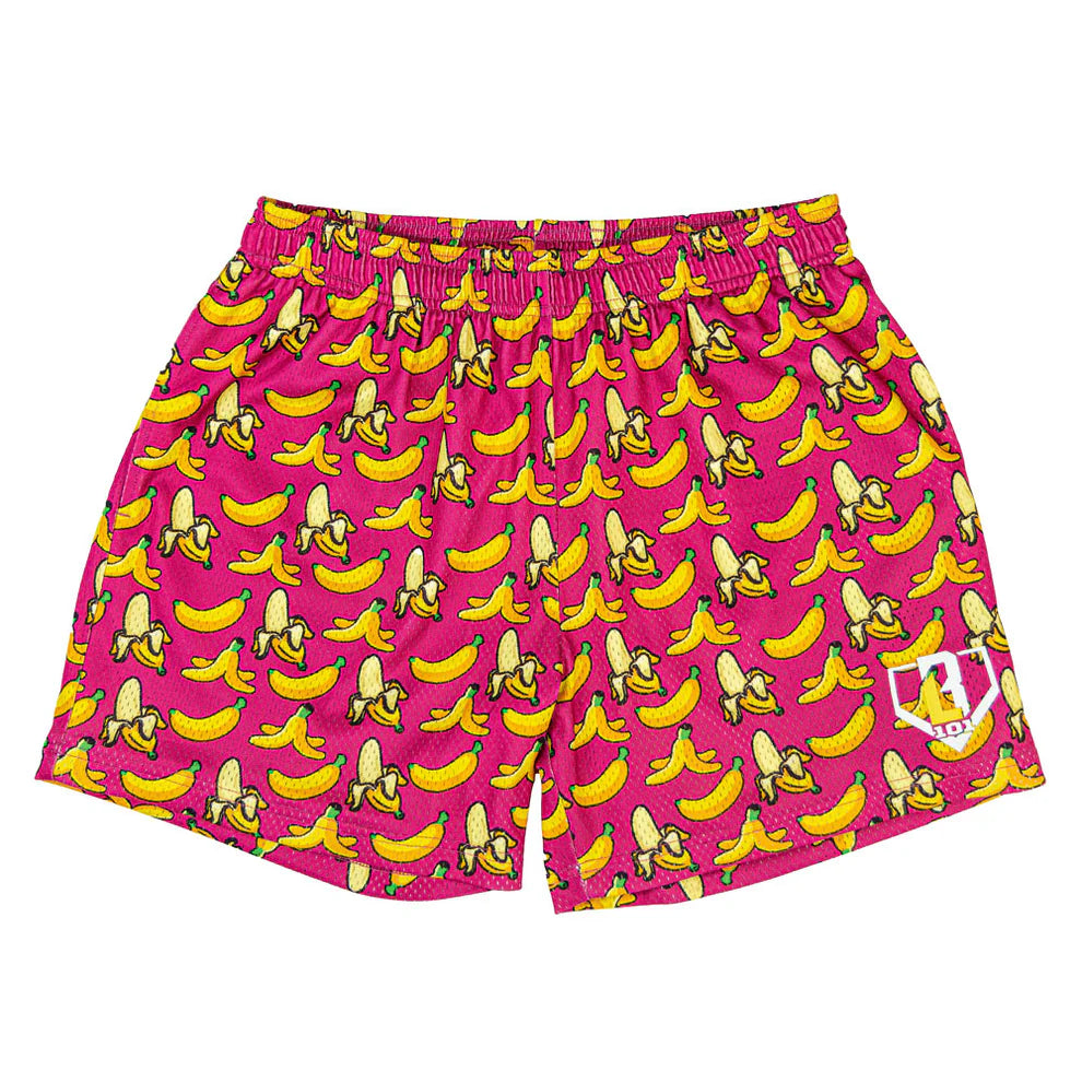 Baseball Lifestyle 101 Banana Youth Shorts - Pink