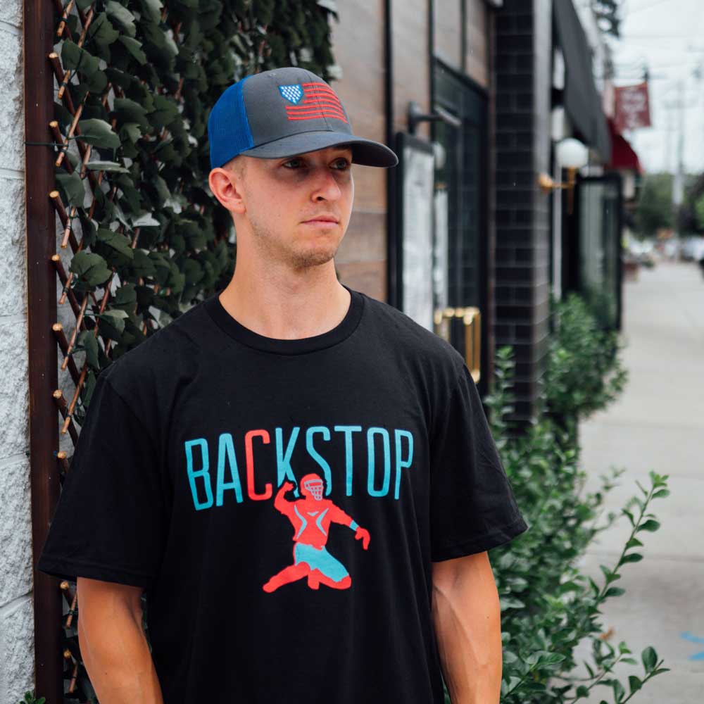 Baseball Lifestyle 101 Adult Backstop Tee