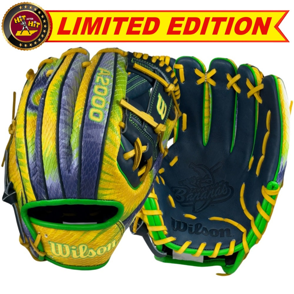 Wilson Custom Savannah Bananas Tie Dye A2000 1786 11.50" Baseball Glove: WBW102222115