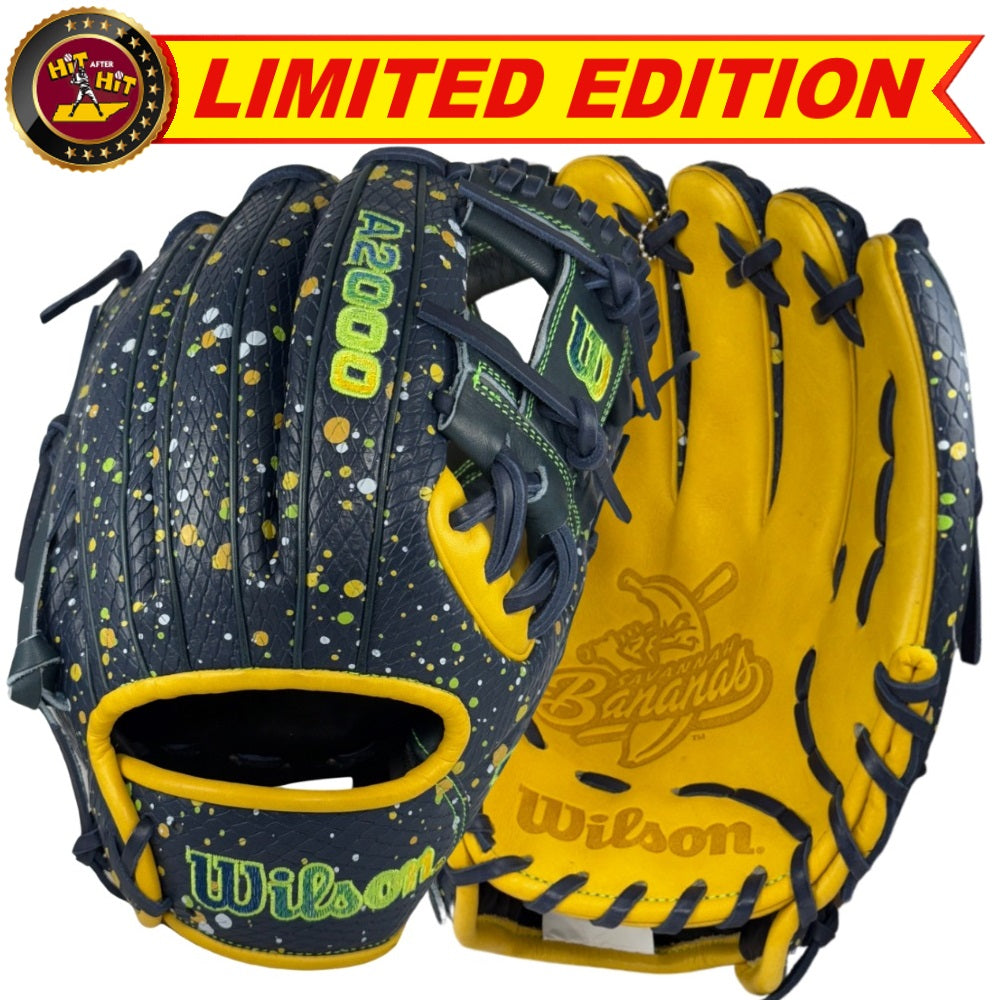 Wilson Custom Savannah Bananas Splatter A2000 1786 11.50" Baseball Glove: WBW102218115