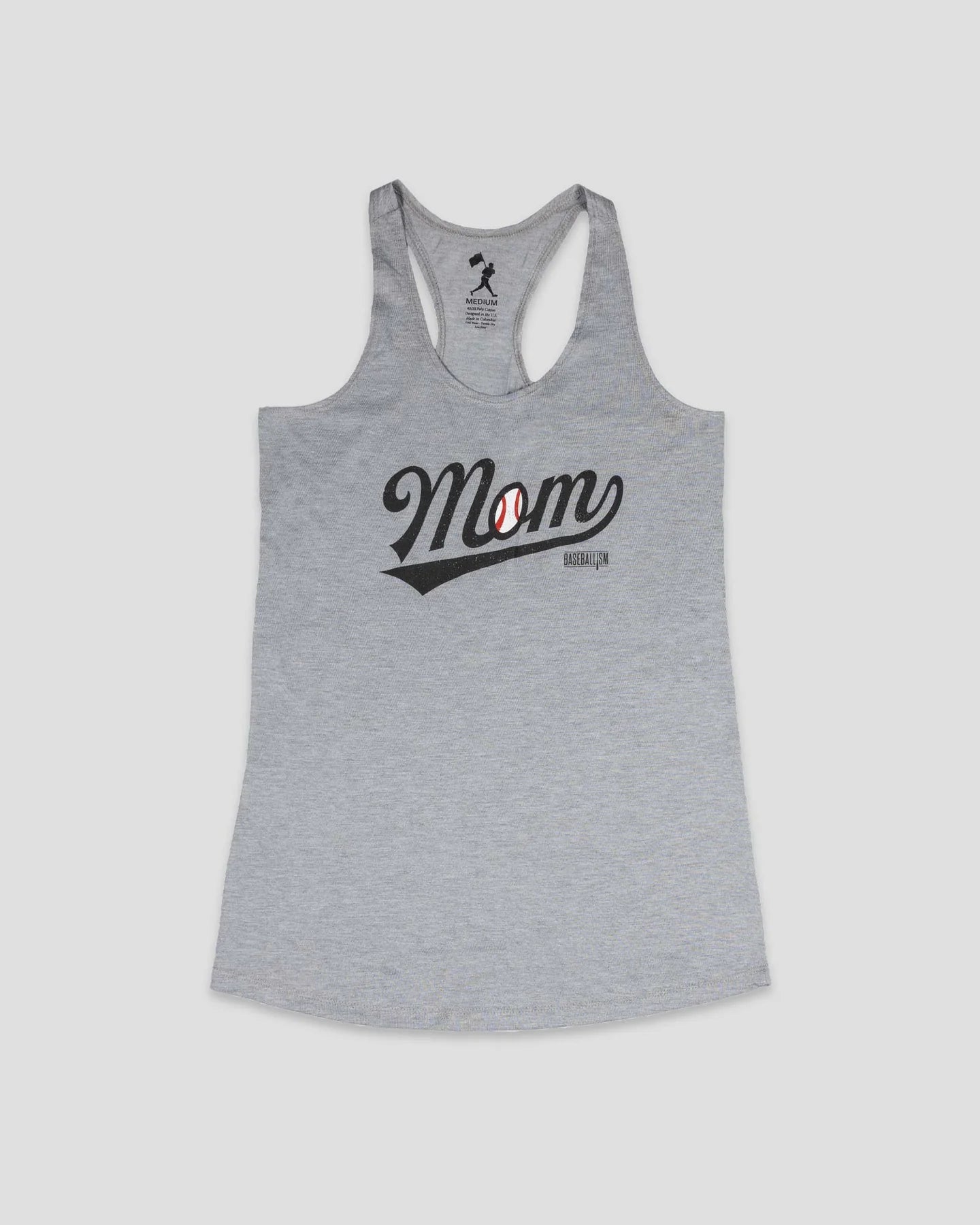 Baseballism Baseball Mom Racerback Tank