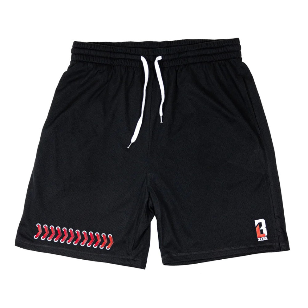 Baseball Seams Youth Shorts - Black