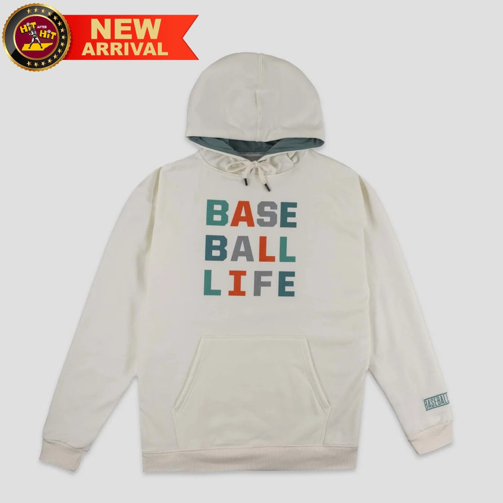 Baseballism Adult Baseball Life Hoodie