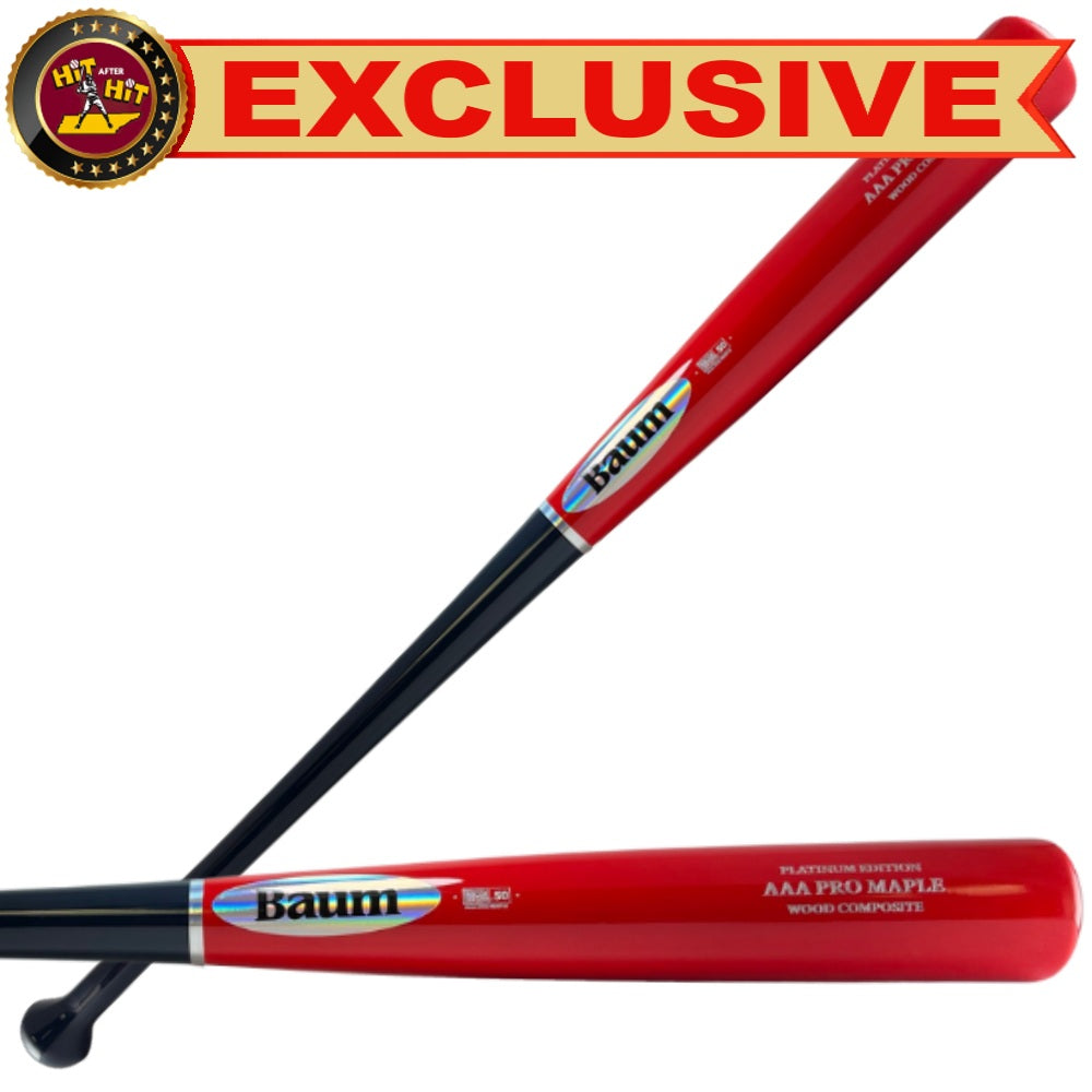 BAUM PLATINUM CUSTOM STANDARD HANDLE: NAVY/RED