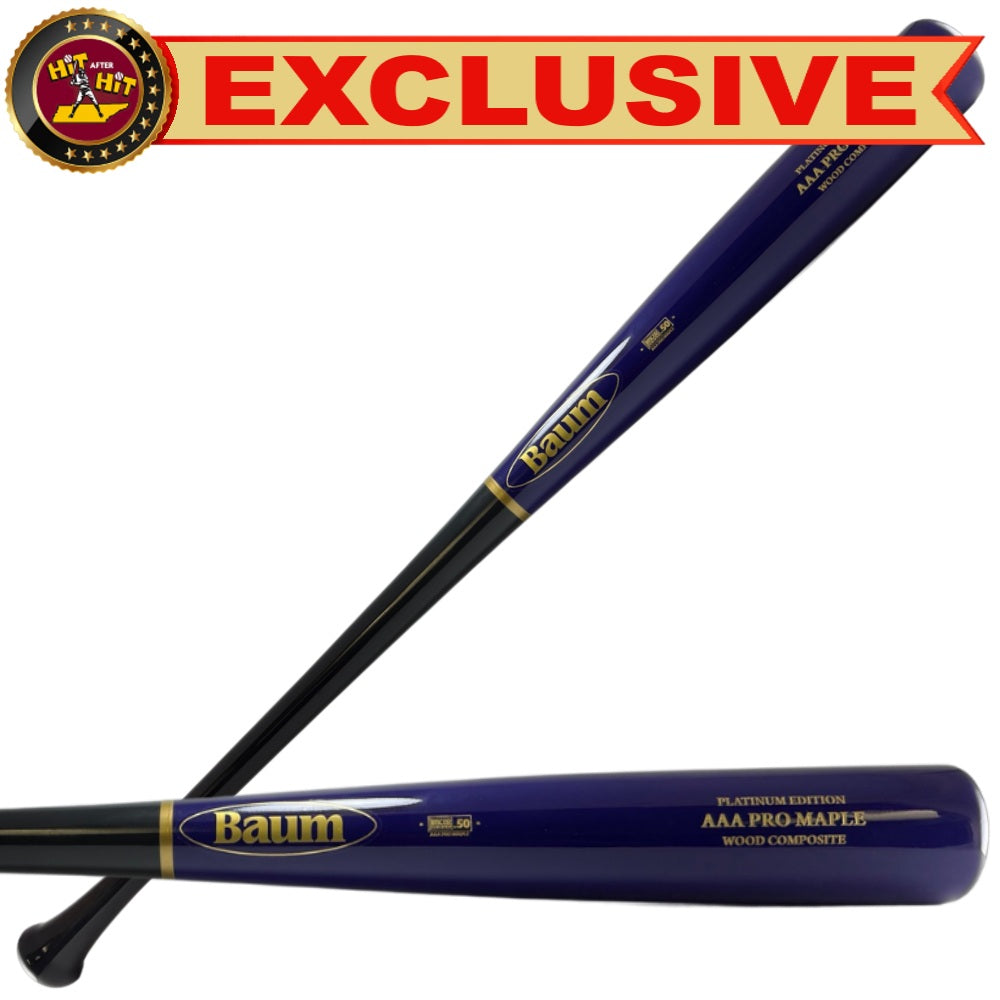 BAUM PLATINUM CUSTOM PRO FLARED HANDLE: BLACK/PURPLE