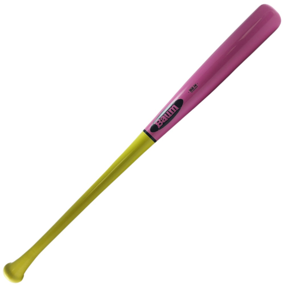 BAUM GOLD STOCK CUSTOM PRO FLARED HANDLE: YELLOW/PINK